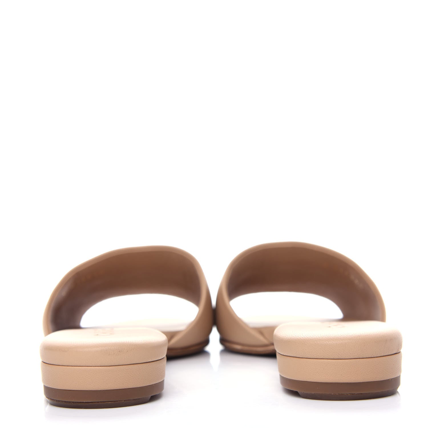 Chanel Lambskin Enamel CC Mules 38.5 Beige 7 of 11