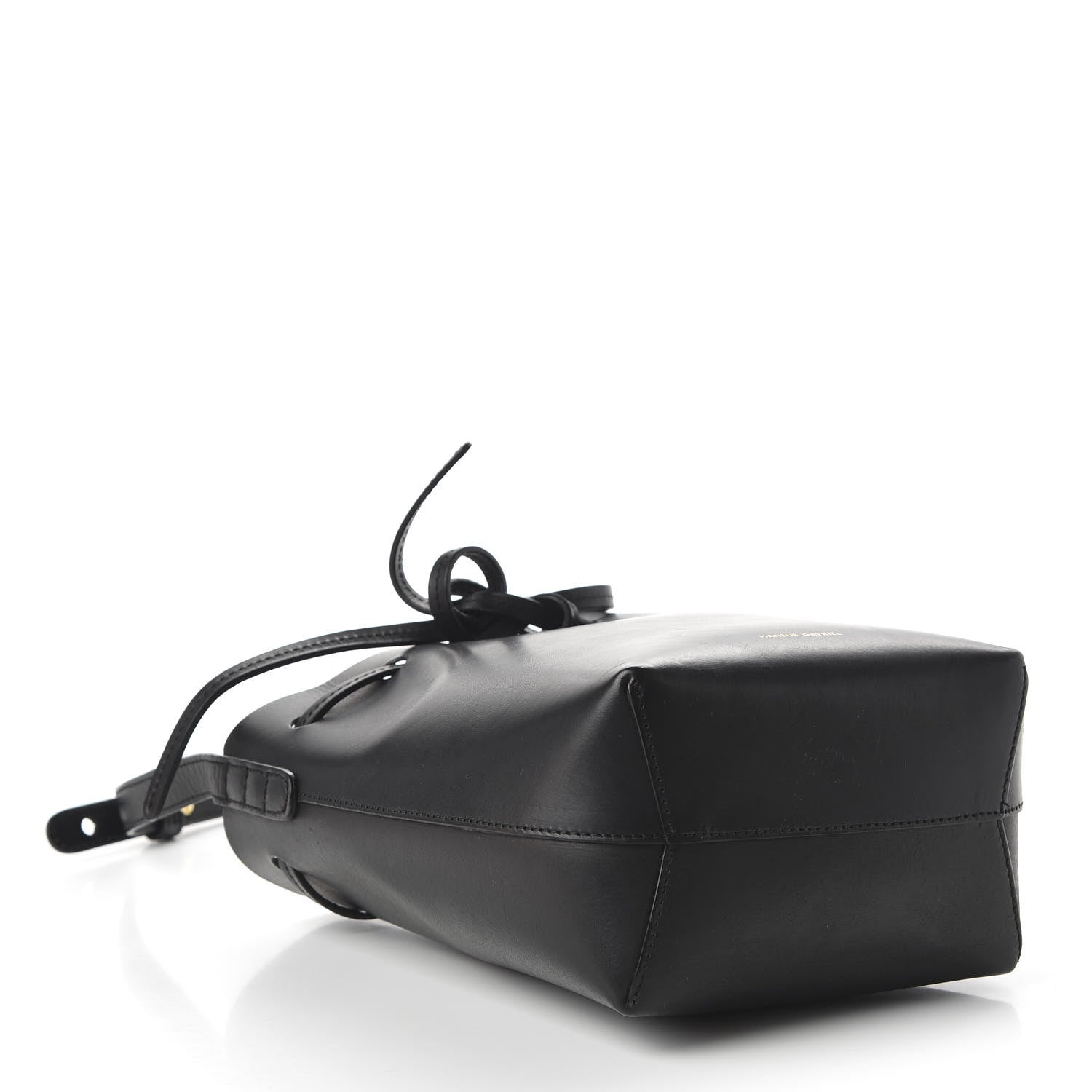 Mansur Gavriel Vegetable Tanned Calfskin Mini Mini Bucket Bag Black Flamma 4 of 10