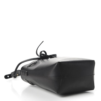 Mansur Gavriel Vegetable Tanned Calfskin Mini Mini Bucket Bag Black Flamma 4 of 10