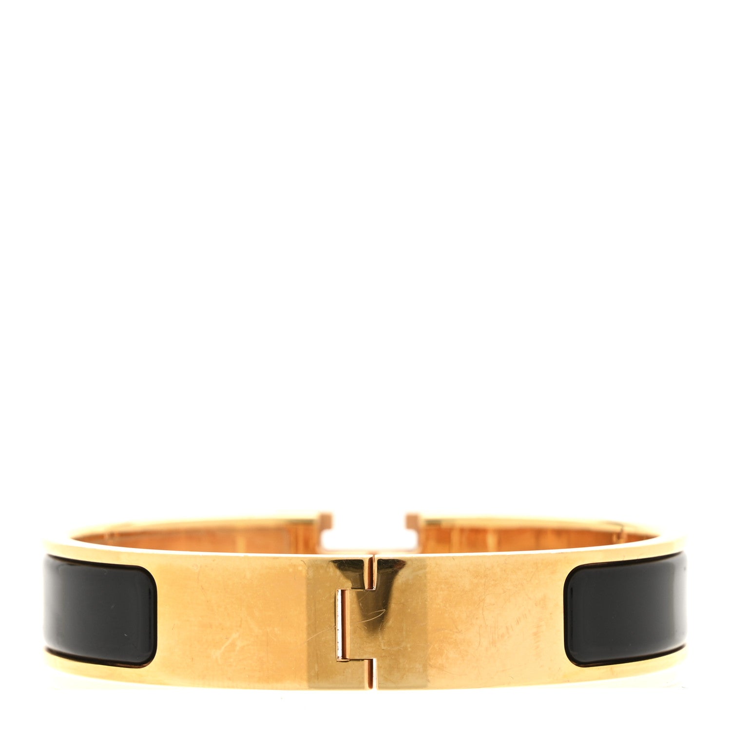 Hermes Enamel Narrow Clic Clac H Bracelet PM Black 3 of 4