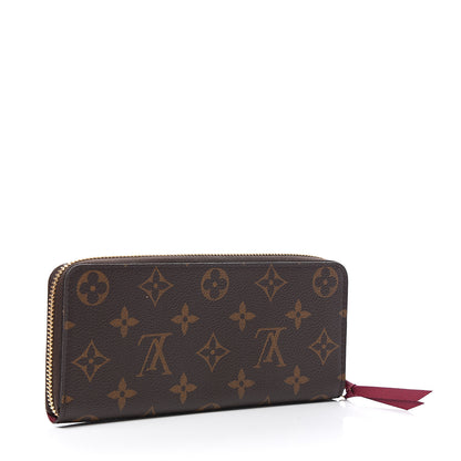 Louis Vuitton Monogram Clemence Wallet Fuchsia 2 of 7