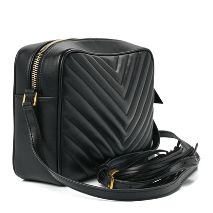 Saint Laurent Calfskin Matelasse Monogram Lou Camera Bag Black 3 of 11