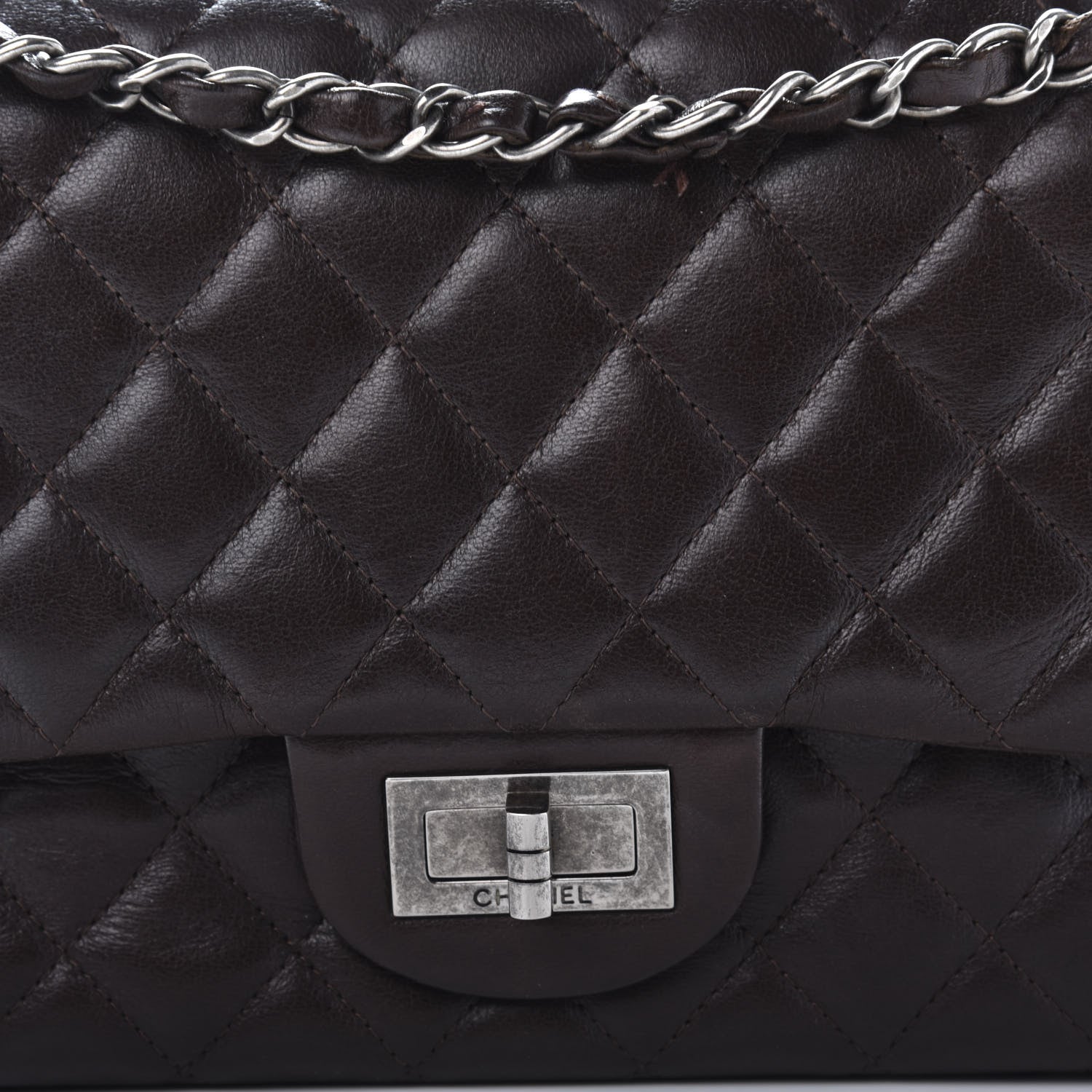 Chanel Aged Calfskin Quilted 2.55 Reissue 225 Flap Brown 15 of 15