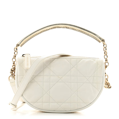 Christian Dior Lambskin Cannage Small Dior Vibe Hobo Bag Latte 1 of 15