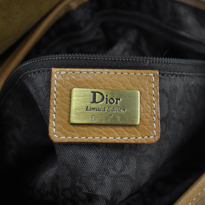 Christian Dior Grained Calfskin Floral Embroidered Saddle Bag Beige 7 of 9
