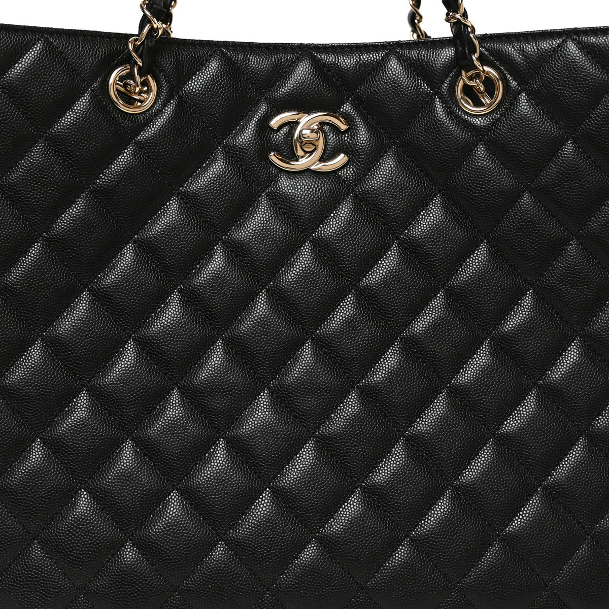 Chanel Caviar Quilted Large Shopping Tote Black 8 of 10