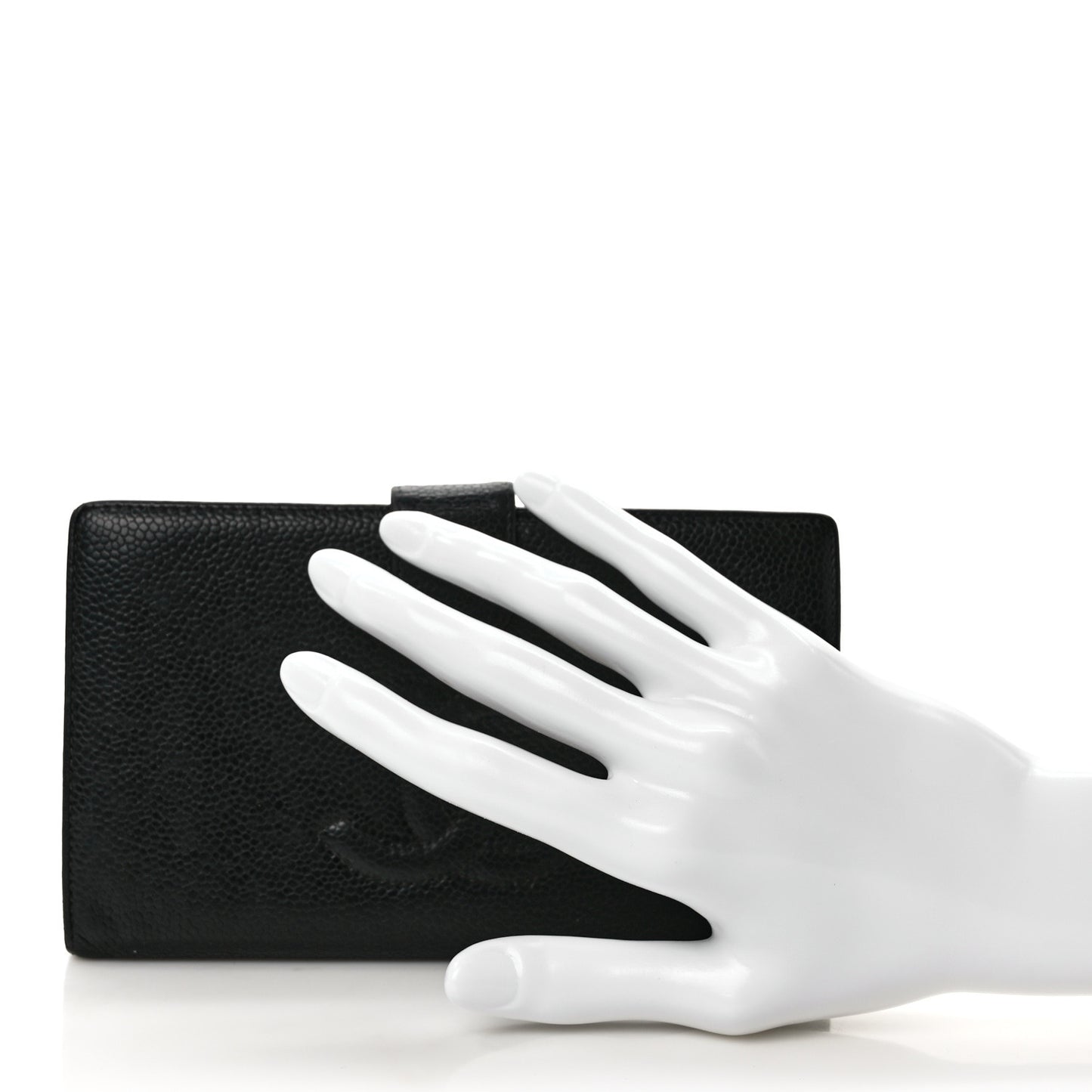 Caviar Timeless CC French Wallet Black