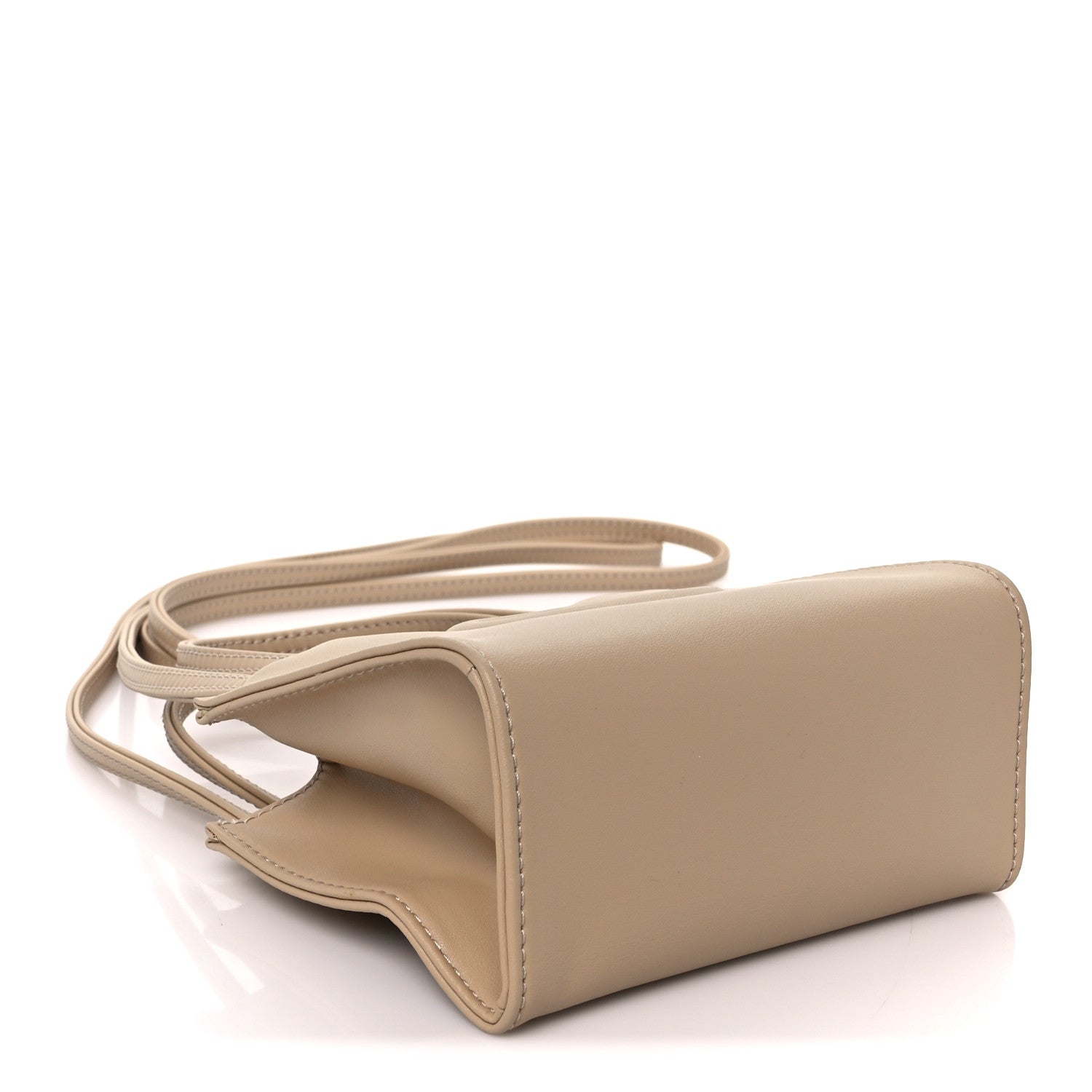 Telfar Vegan Leather Small Shopping Bag Cream 4 of 10