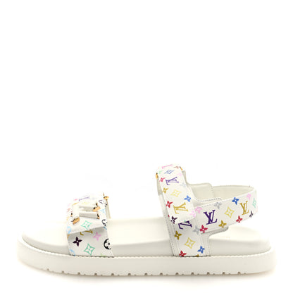Louis Vuitton LV X TM Monogram Multicolor LV Sunset Flat Comfort Mule 39 White 1 of 9