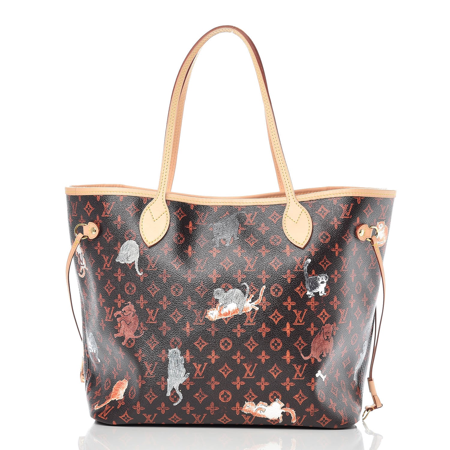 Louis Vuitton Catogram Neverfull MM Marron 3 of 10