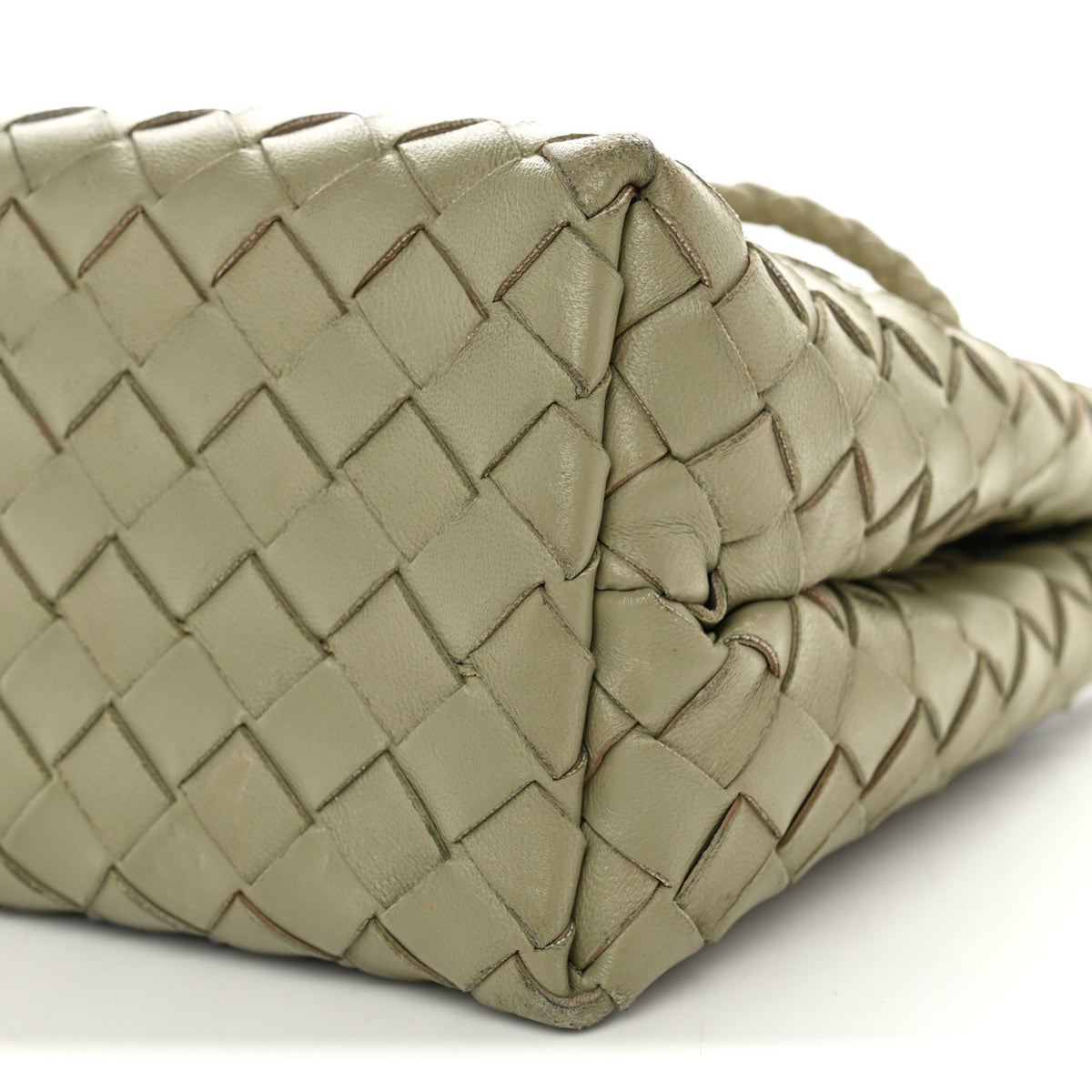 Nappa Intrecciato Small Andiamo Shoulder Bag Travertine