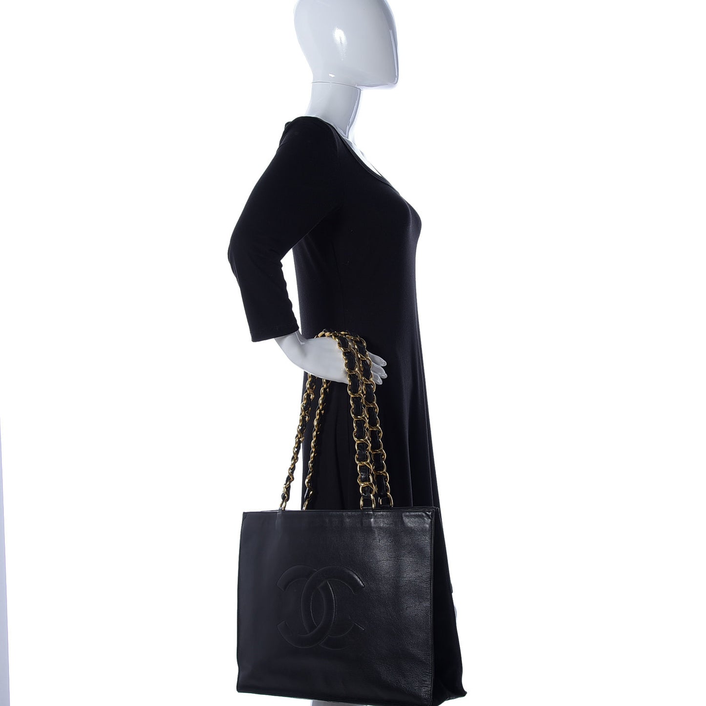 Lambskin CC Tote Black