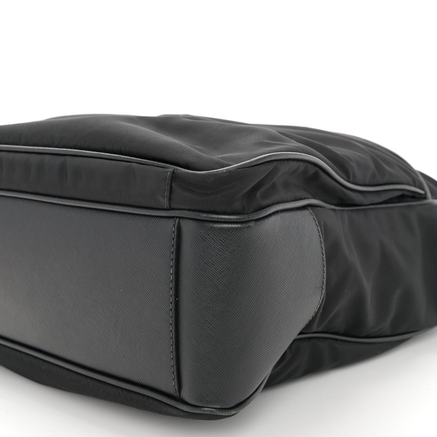 Tessuto Nylon Saffiano Tote Black