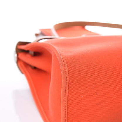 Hermes Vache Hunter Toile Herbag Zip 31 PM Orange 13 of 30
