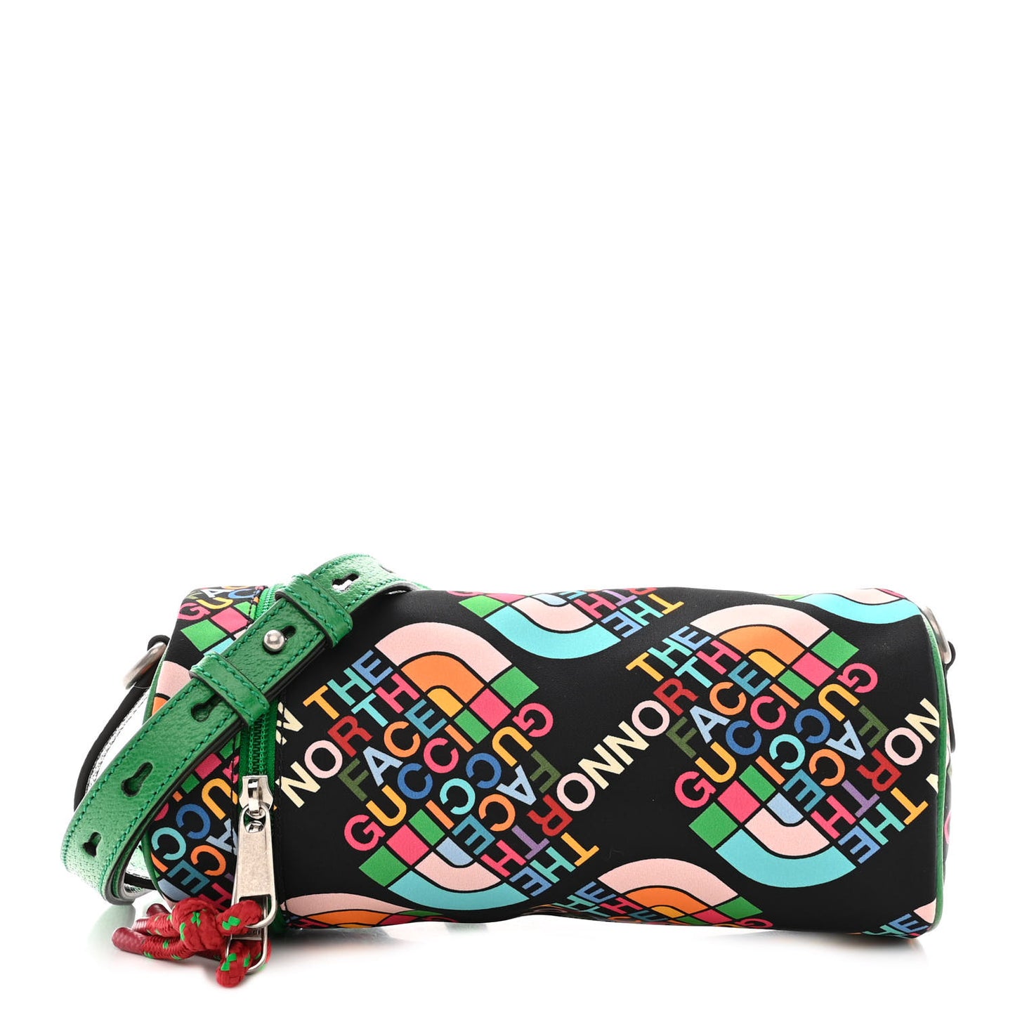 X THE NORTH FACE Econyl Nylon Barrel Shoulder Bag Black Multicolor