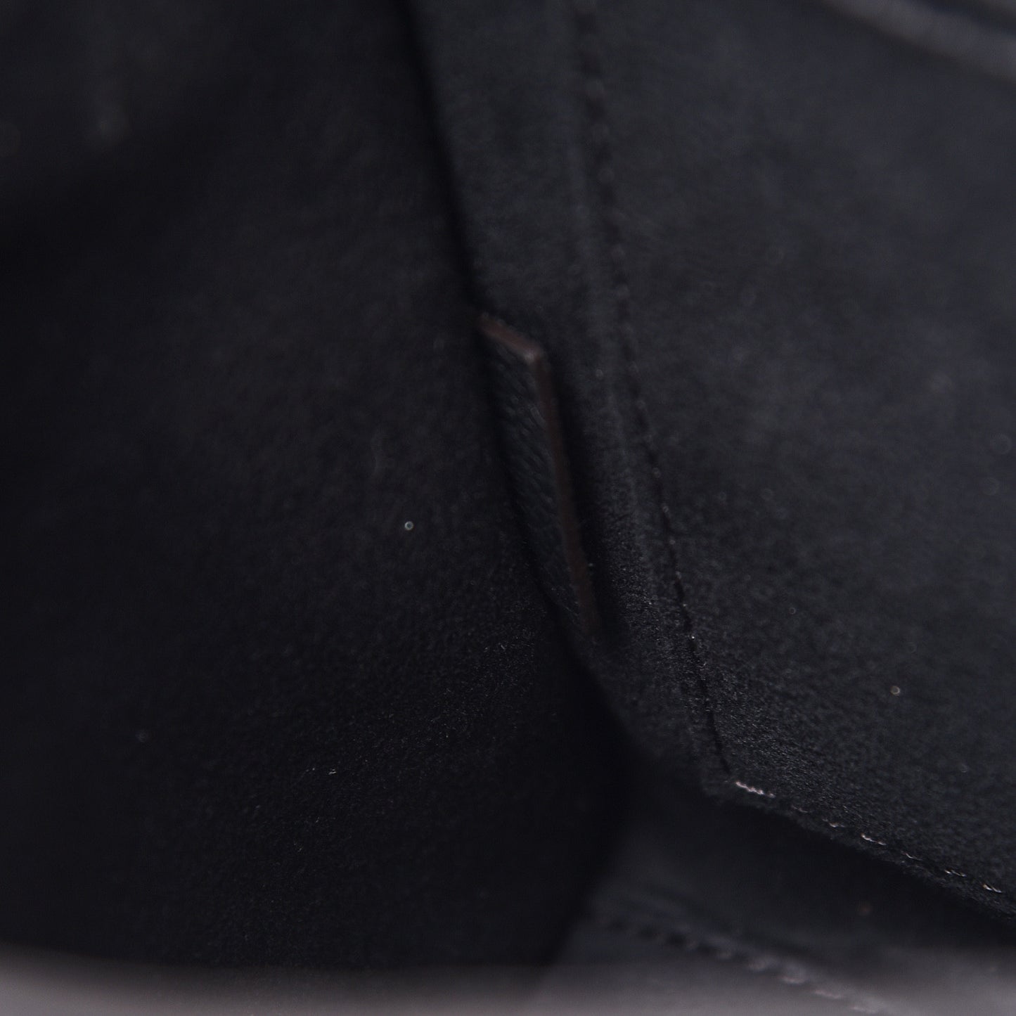Drummed Calfskin Nano Luggage Black
