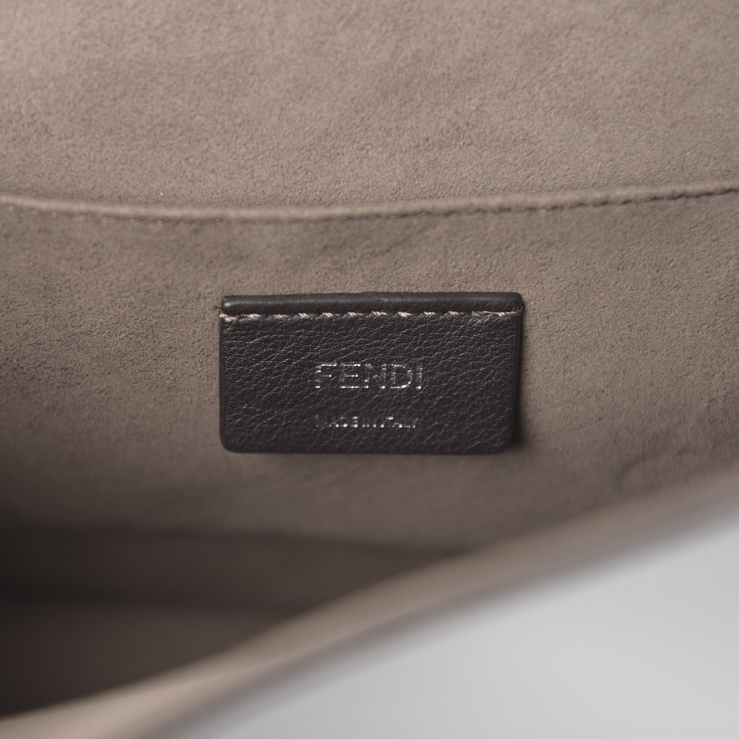 Fendi Vitello Century Opaco F is Fendi Kan I Shoulder Bag Grigio Perla 5 of 9