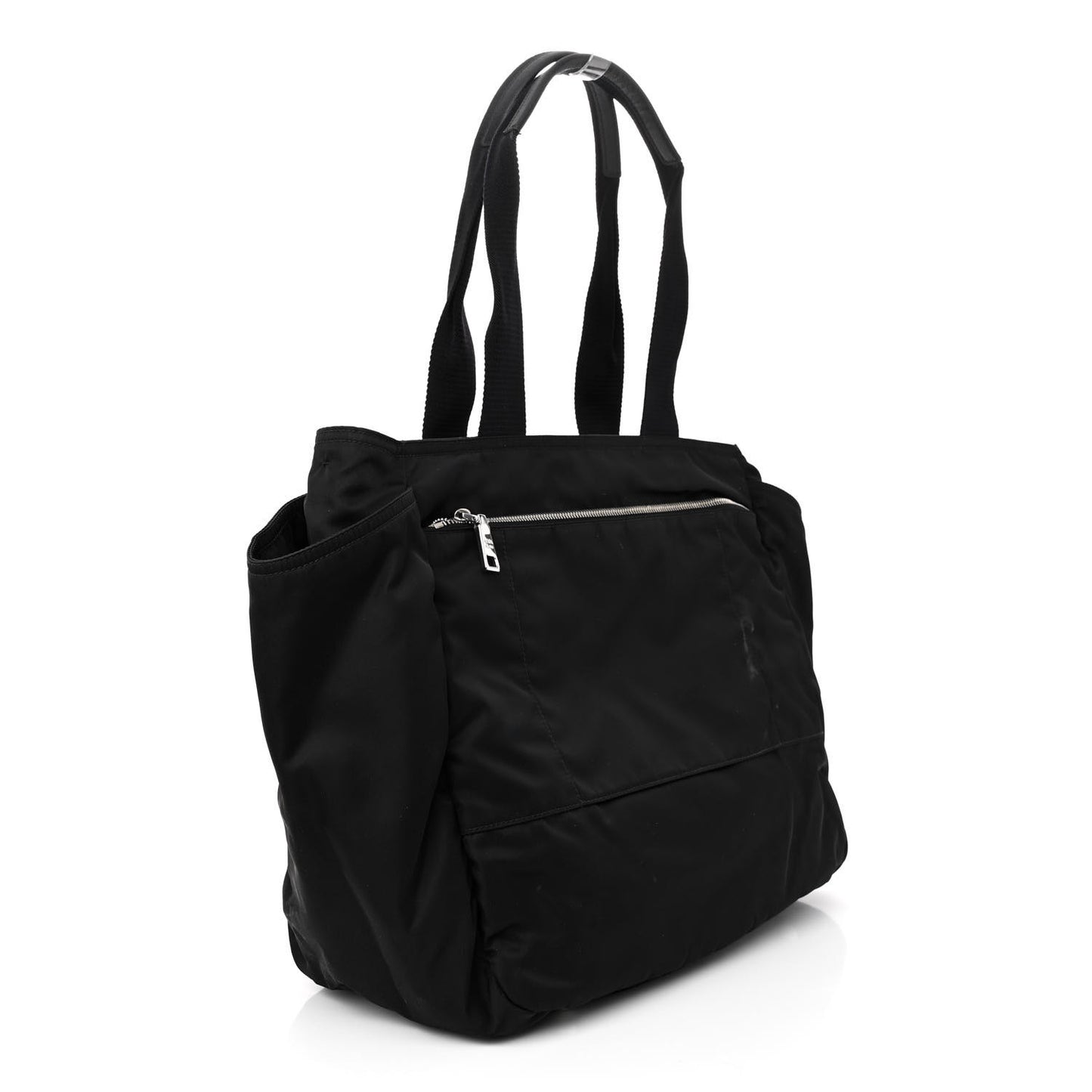 Tessuto Nylon Vela Diaper Bag Black