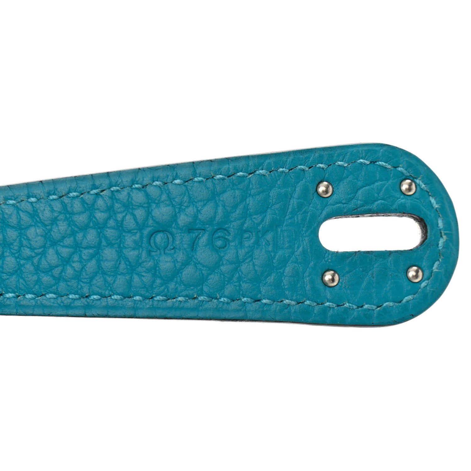 Hermes Taurillon Clemence Lindy 34 Turquoise 7 of 14