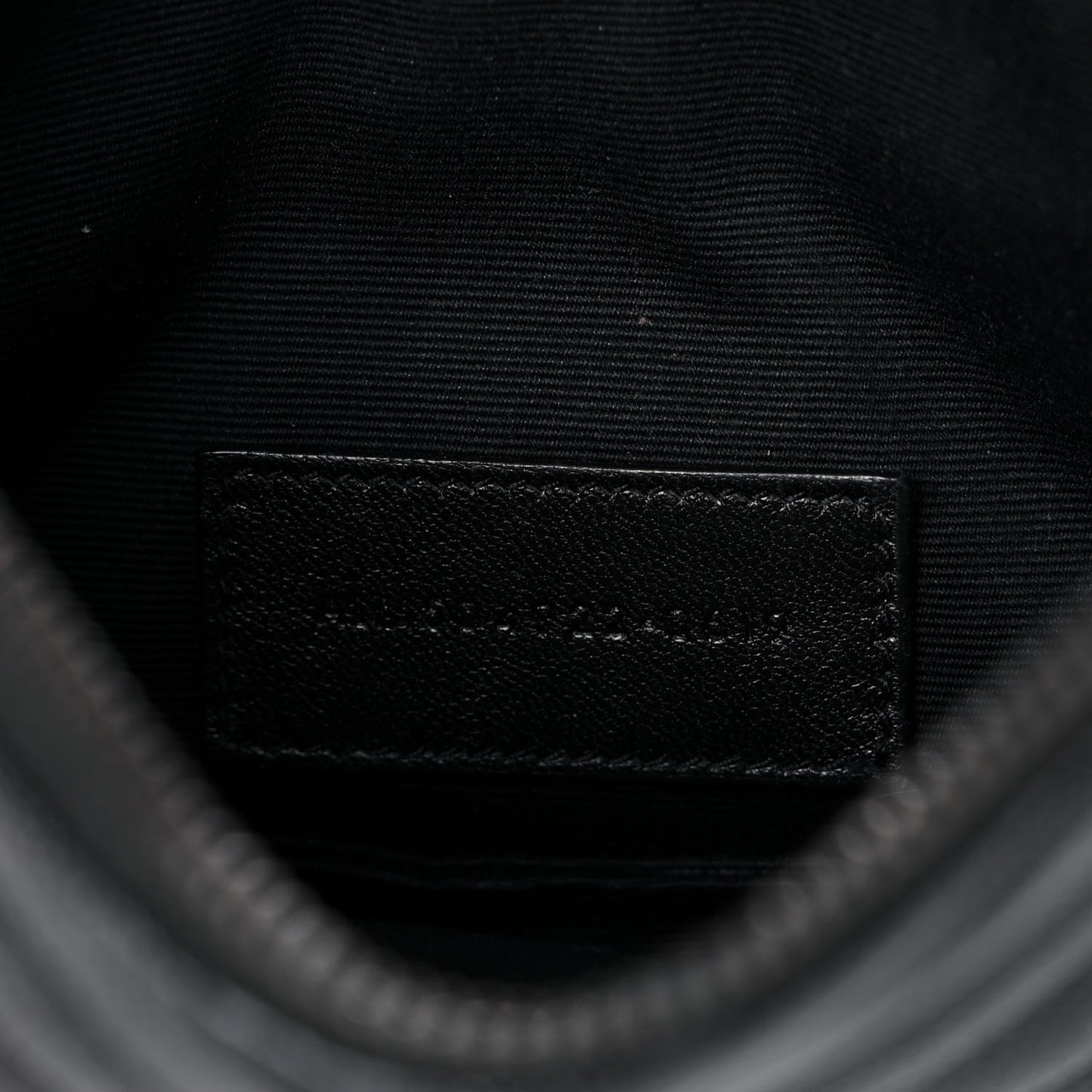 Grain De Poudre Chevron Monogram Bill Pouch Black