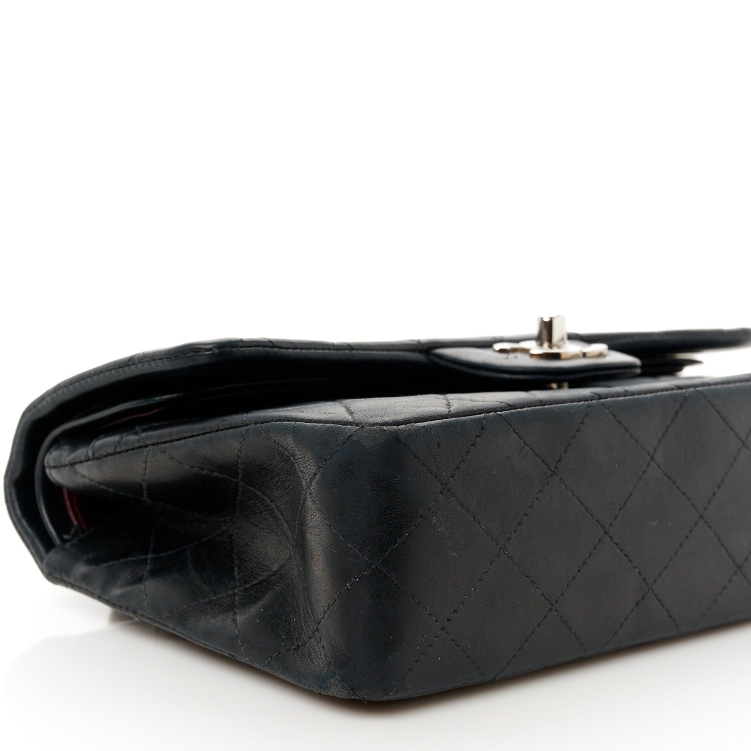 Chanel Lambskin Quilted Small Double Flap Black 10 of 12