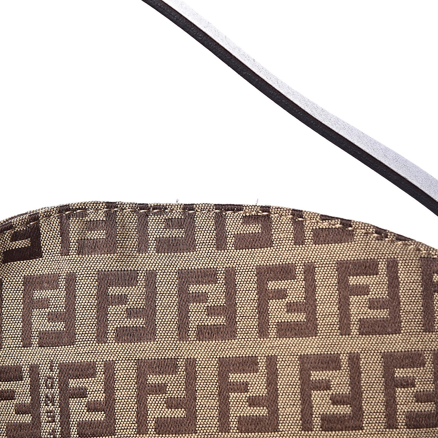 Fendi Zucchino Baguette Mogano Panna Brown 7 of 9
