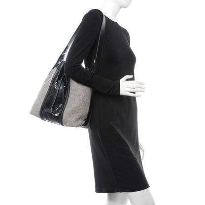 Alexander Wang Elaphe Felt Drawstring Bucket Black 2 of 15