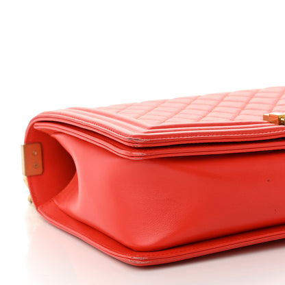 Chanel Calfskin Quilted New Medium Boy Flap Red 9 of 13