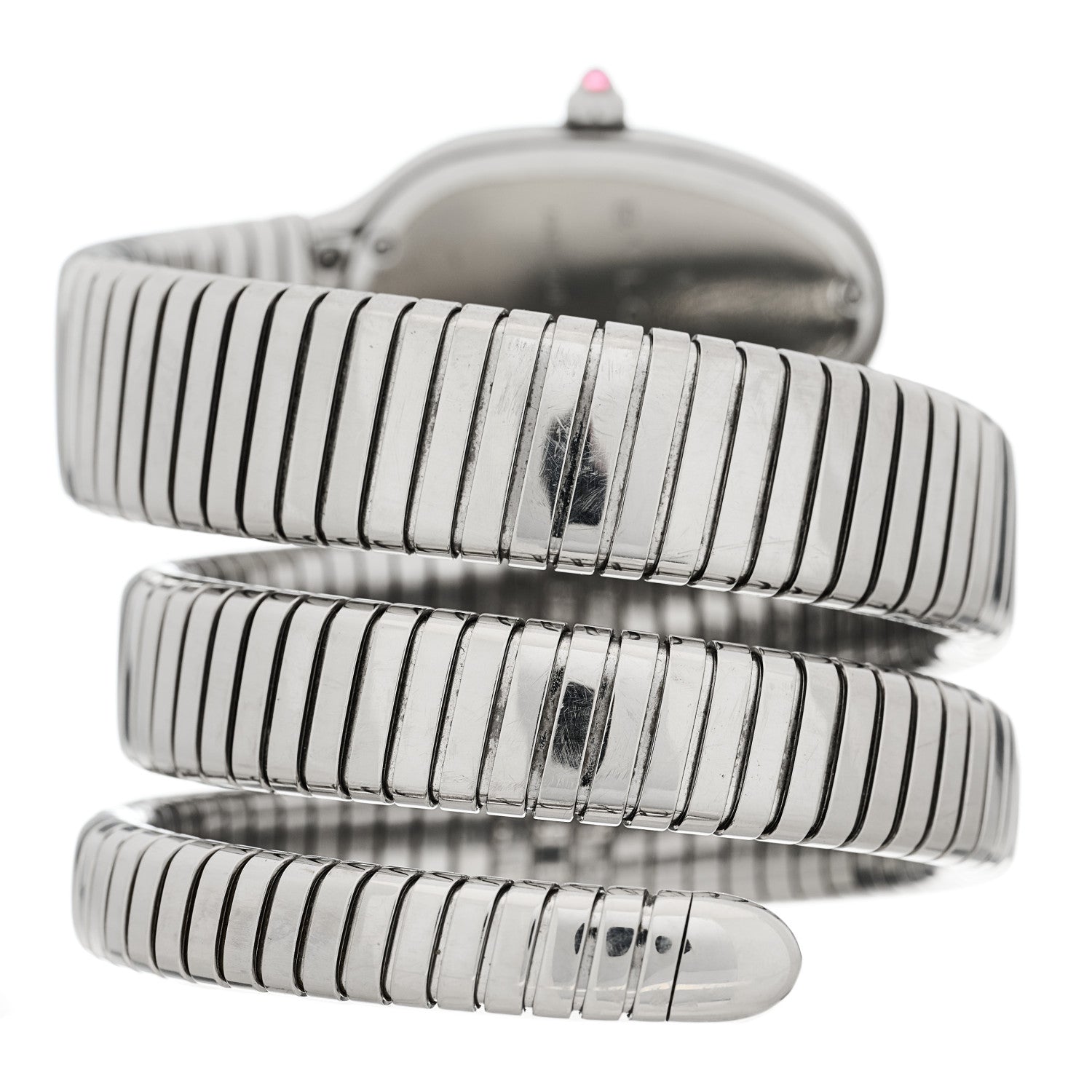 Bulgari Stainless Steel 35mm Serpenti Tubogas Double Spiral Quartz Watch 3 of 4
