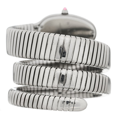 Bulgari Stainless Steel 35mm Serpenti Tubogas Double Spiral Quartz Watch 3 of 4