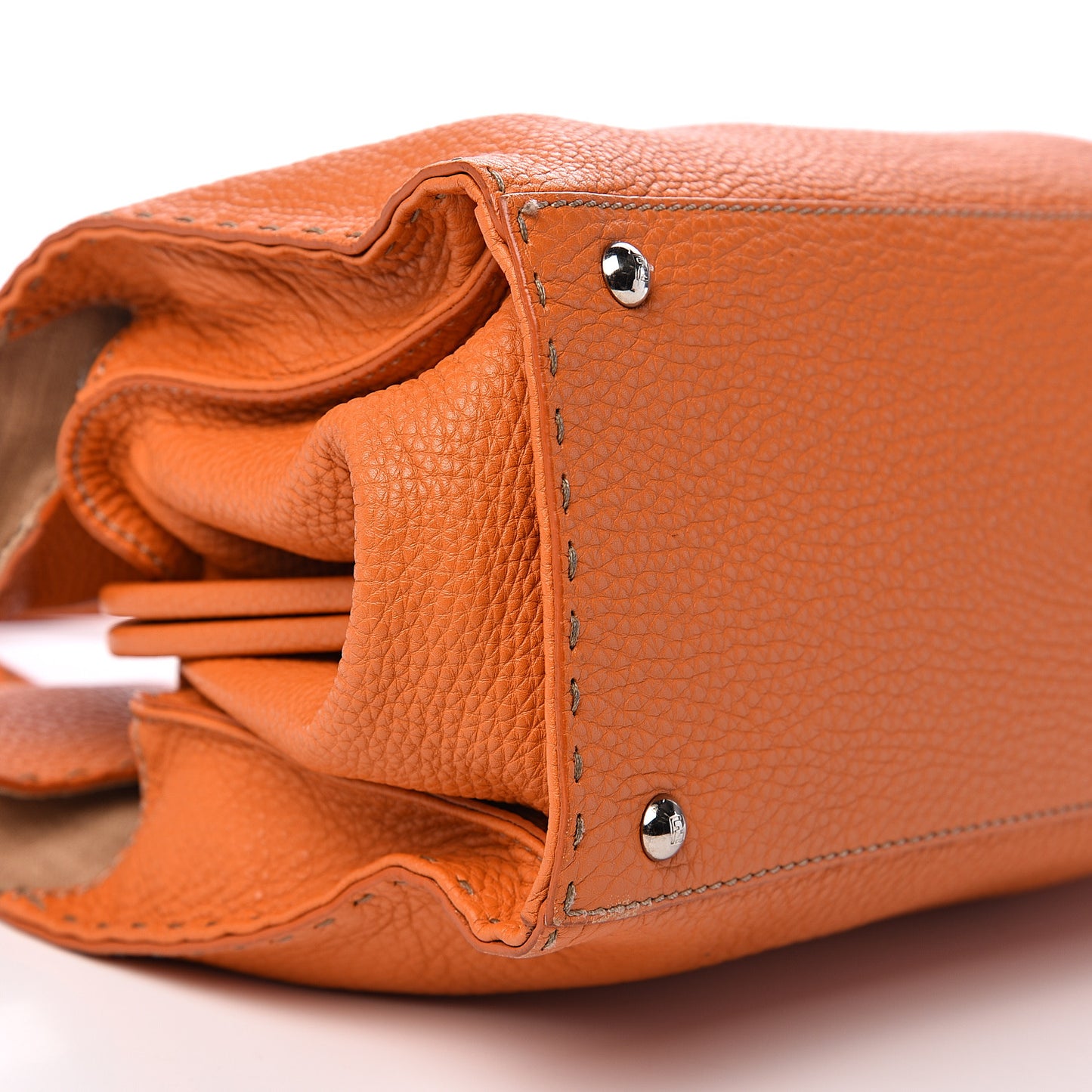 Calfskin Romano Selleria Firenze Frame Bag Orange
