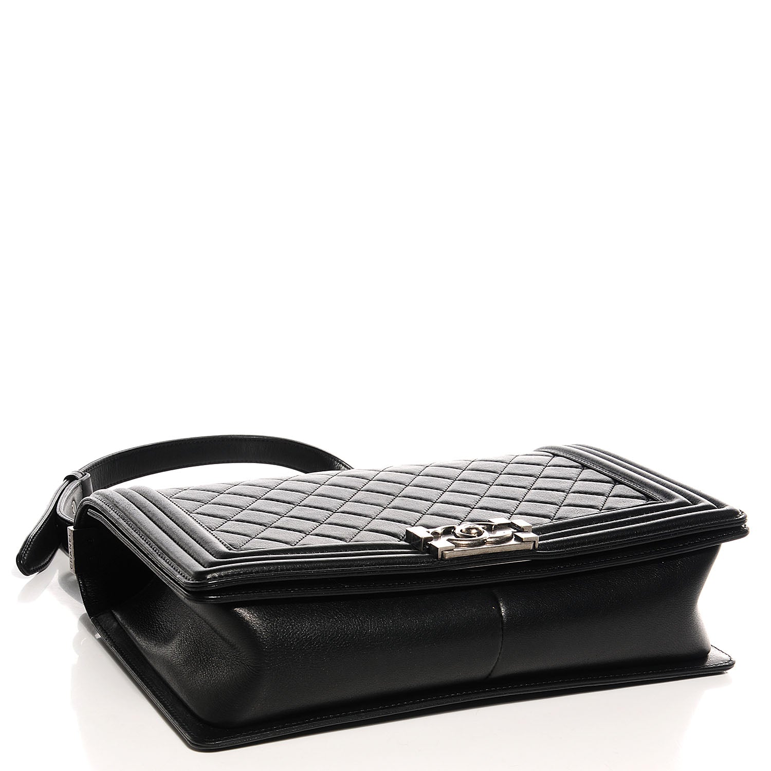 Chanel Metallic Calfskin Quilted New Medium Boy Flap Black 4 of 8