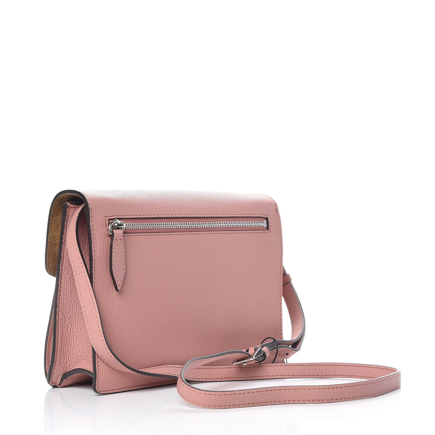 Derby Calfskin House Check Small Macken Crossbody Bag Dusty Rose