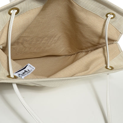 Hermes Cotton Aline GM White 5 of 10