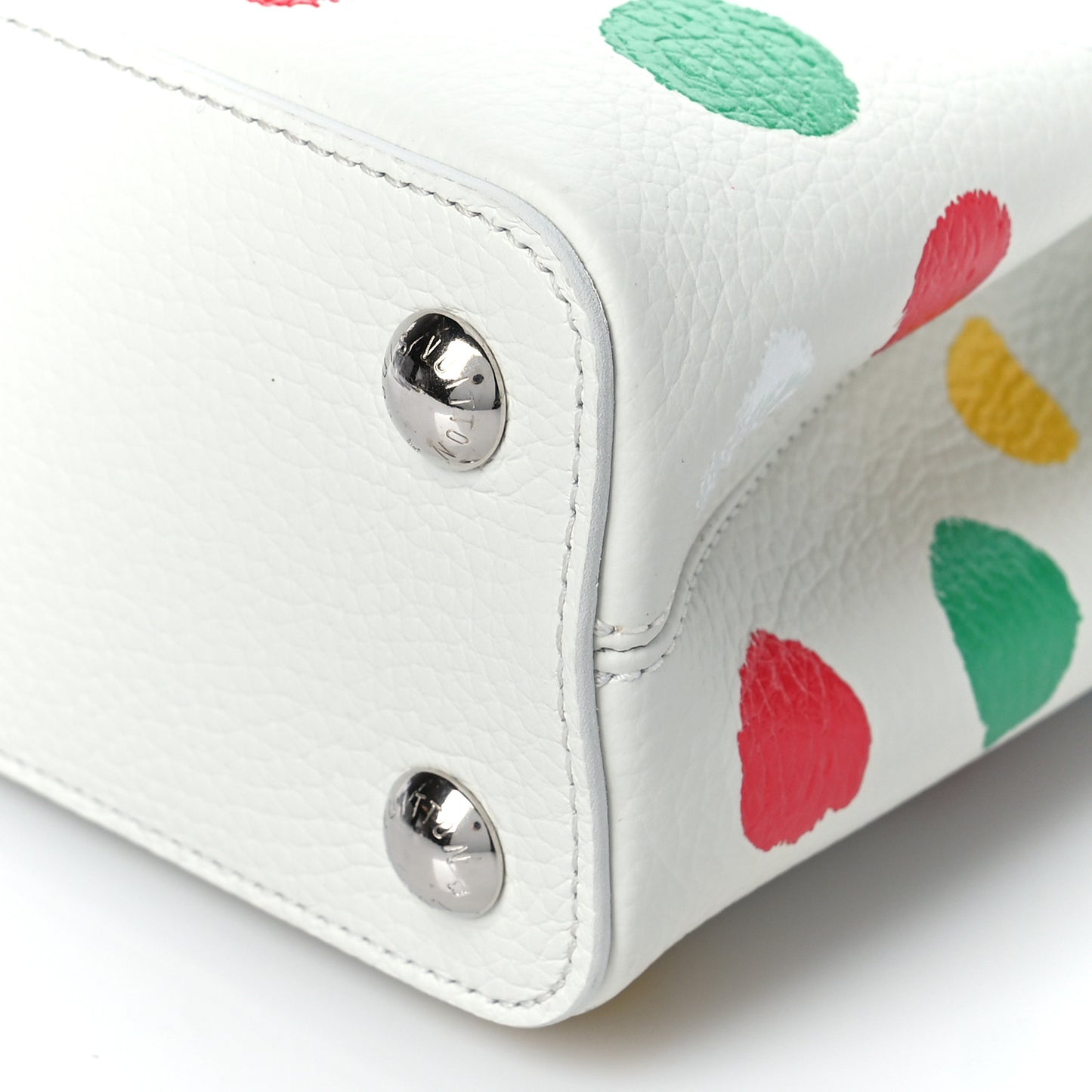 LV X YK Taurillon Capucines BB White