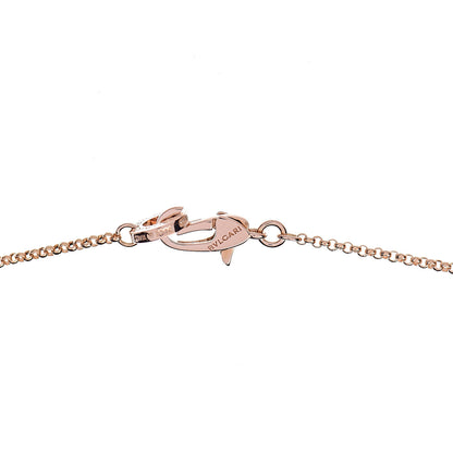Bulgari 18K Rose Gold Diamond Small B.Zero1 Pave Pendant Necklace 6 of 8