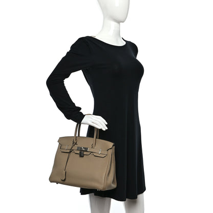 Hermes Taurillon Clemence Birkin 30 Trench 2 of 12