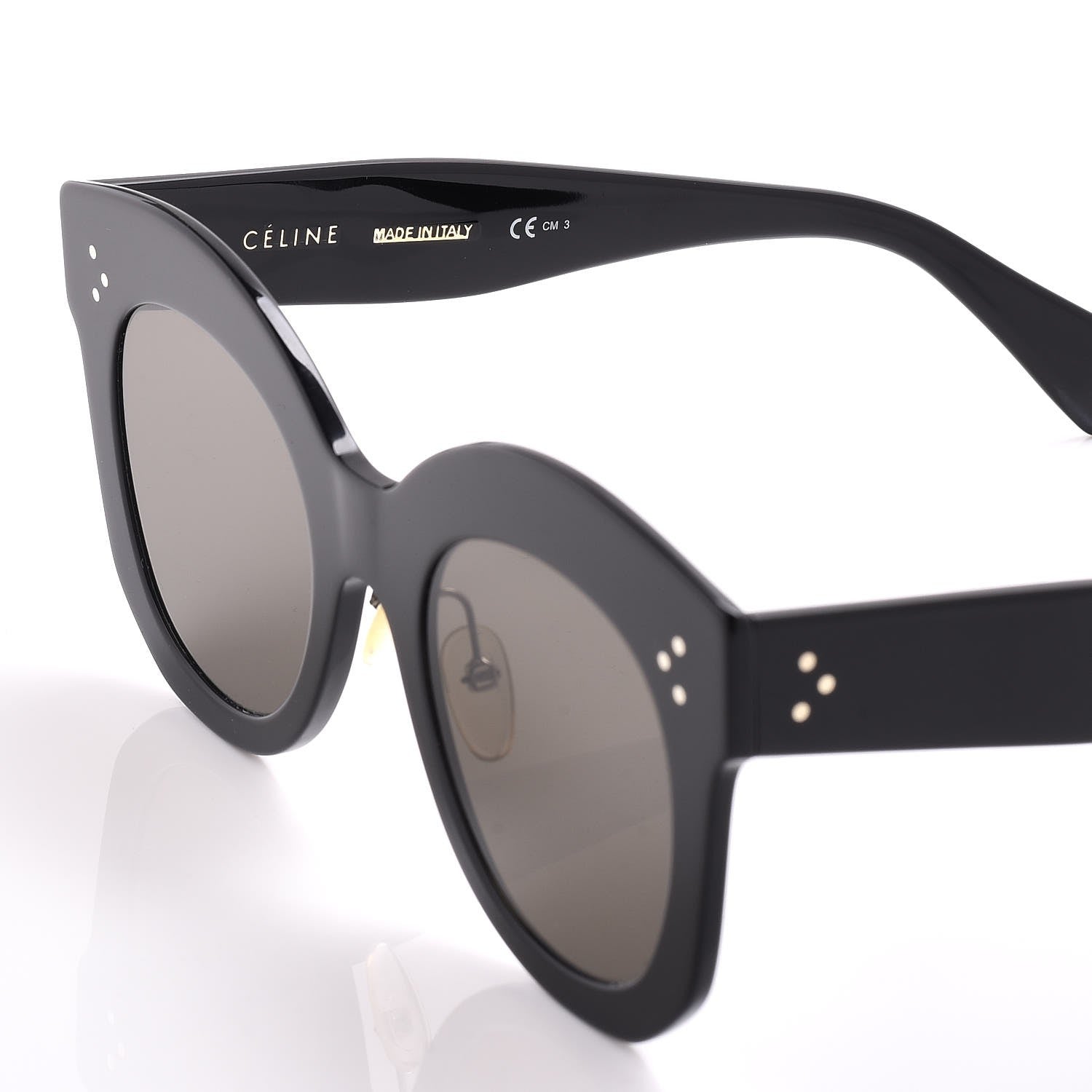 Celine Chris Sunglasses CL 41443/S Black 5 of 7