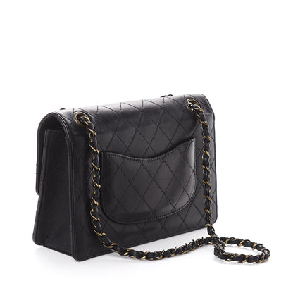 Chanel Calfskin Stitched Medium Single Flap Black 2 of 9