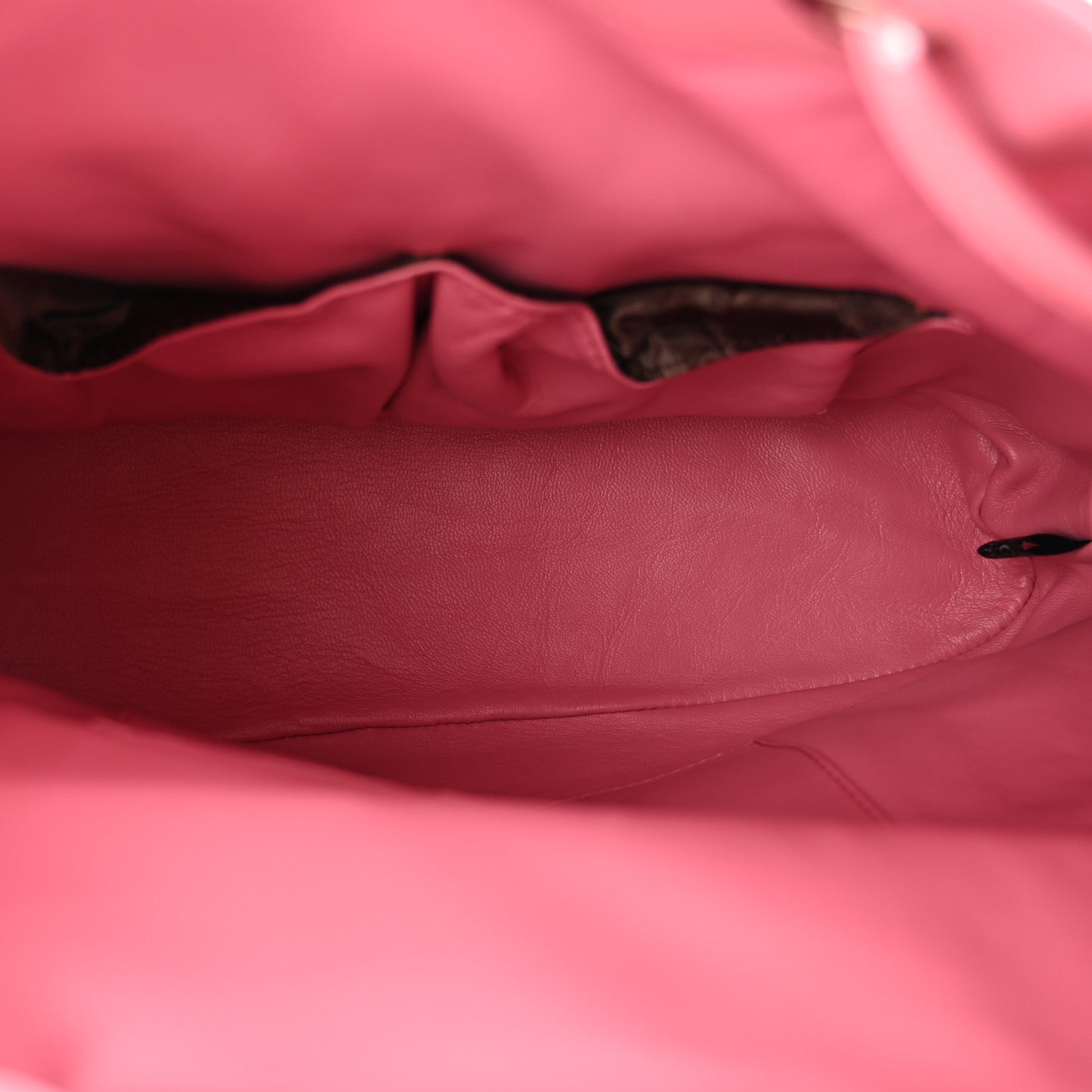 Snakeskin Medium Bamboo Backpack Pink Multicolor