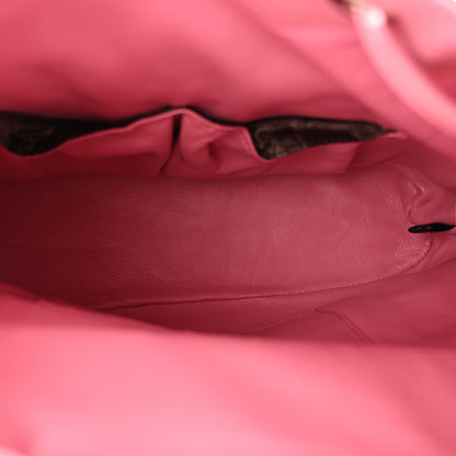 Gucci Snakeskin Medium Bamboo Backpack Pink Multicolor 5 of 13