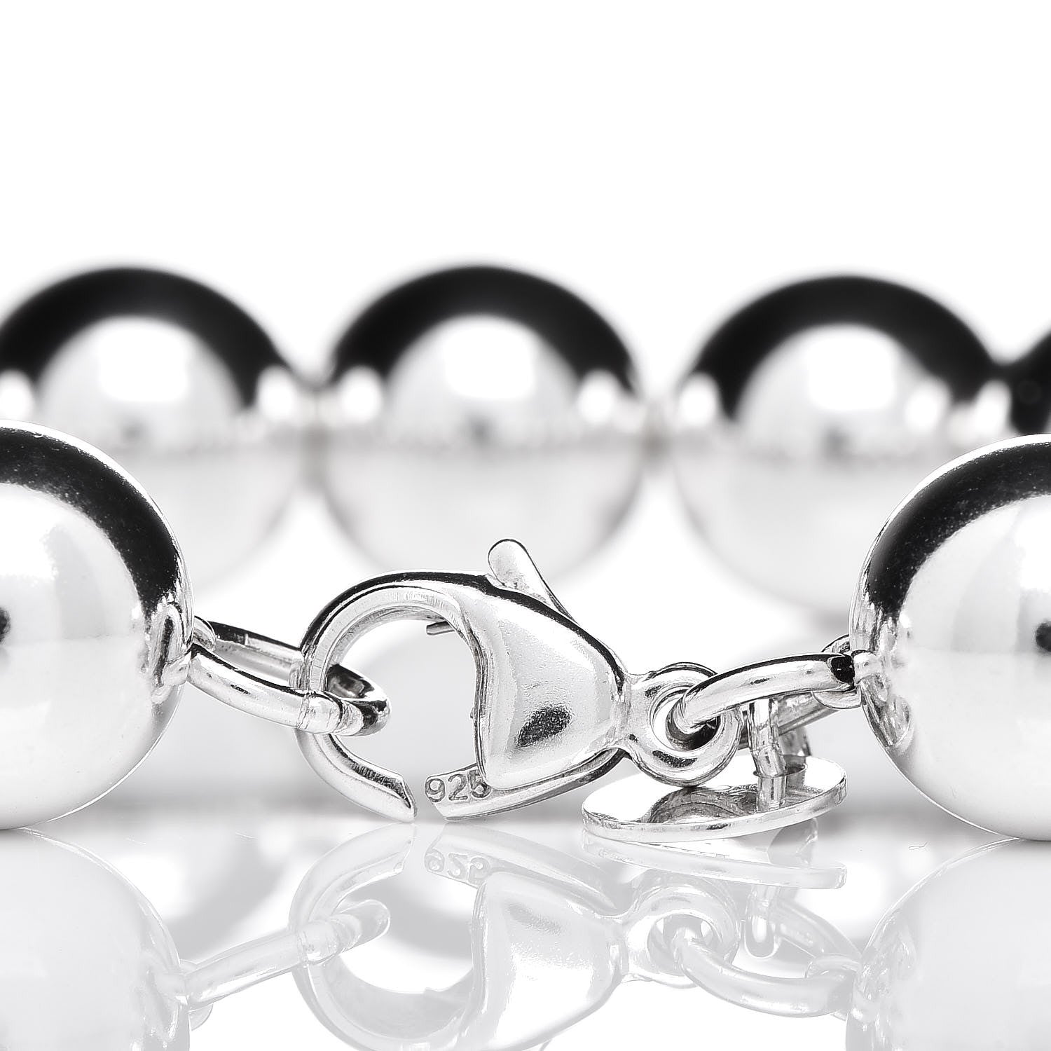 Tiffany Sterling Silver 10mm HardWear Ball Bracelet 6 of 6
