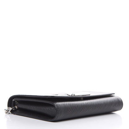 Louis Vuitton Epi Twist Chain Wallet Black 4 of 7