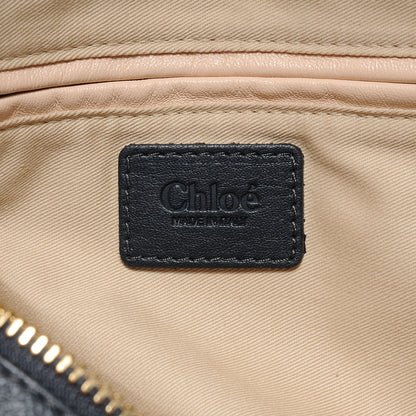 Chloe Leather Medium Military Paraty Black Bat 6 of 7
