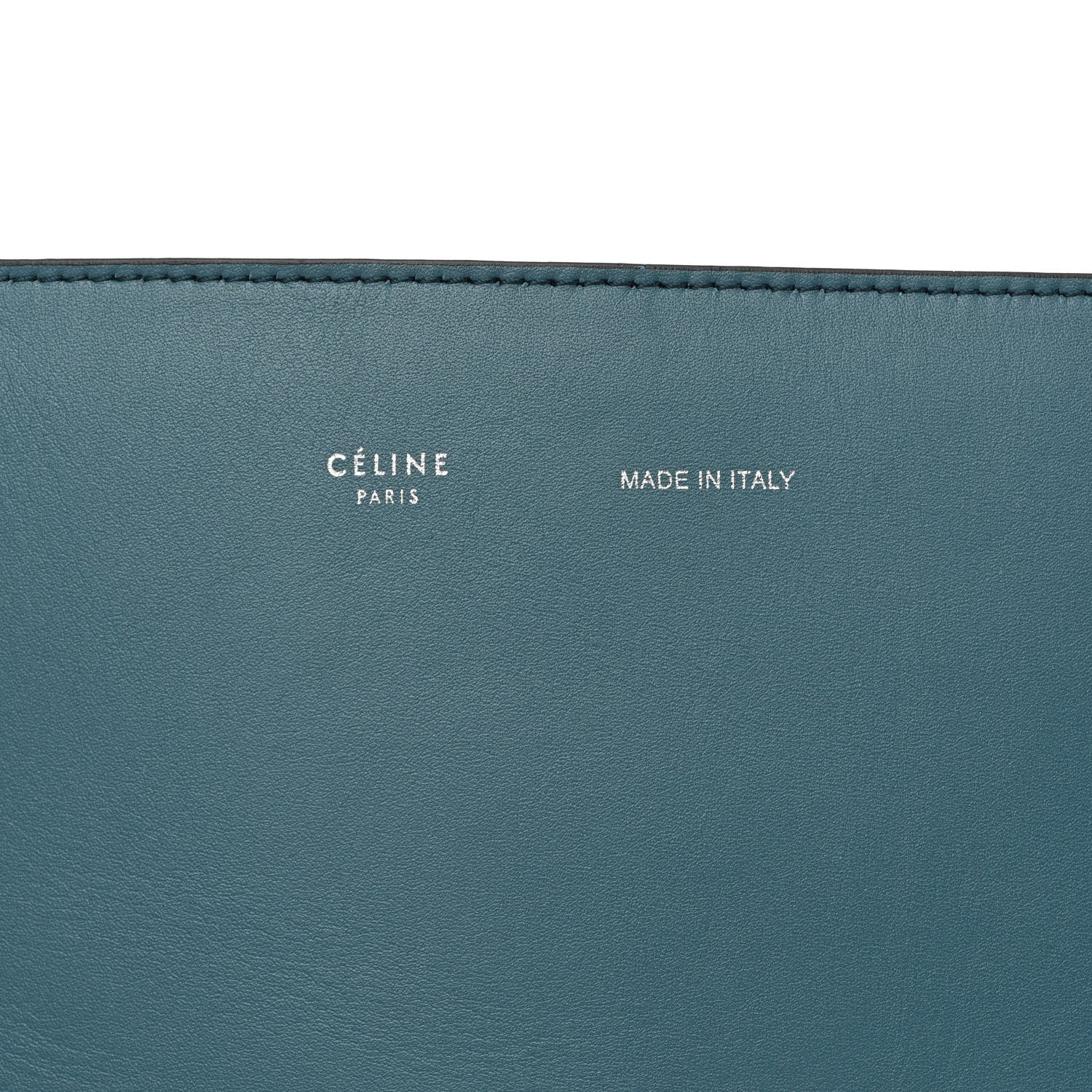 Celine Shiny Smooth Calfskin Small Twisted Cabas Washed Ocean Black 8 of 13