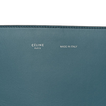 Celine Shiny Smooth Calfskin Small Twisted Cabas Washed Ocean Black 8 of 13