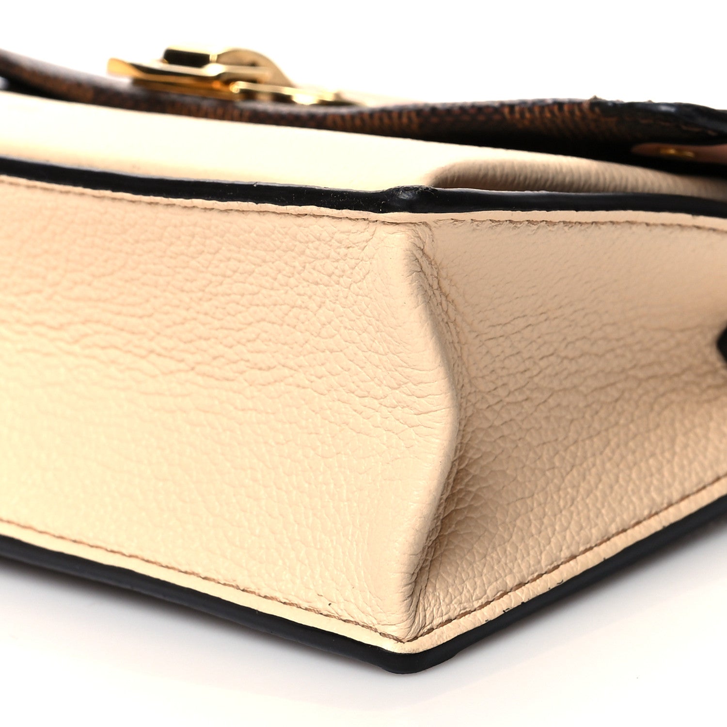 Louis Vuitton Damier Ebene Vavin Chain Wallet Creme 10 of 12