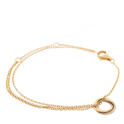 Cartier 18K Pink Yellow White Gold Trinity Bracelet 1 of 4