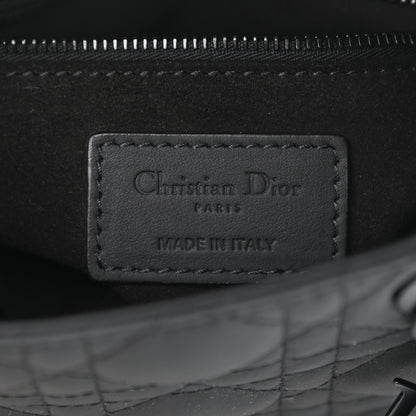 Christian Dior Ultra Matte Calfskin Cannage Mini Lady Dior Black 6 of 10