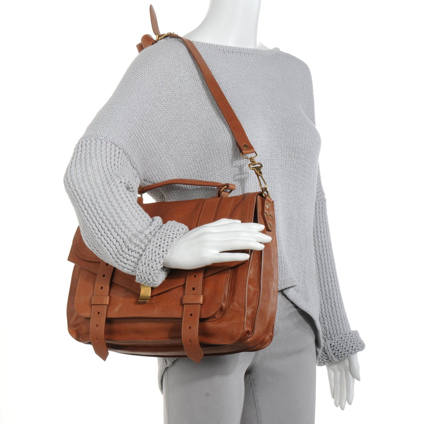 Lambskin Large PS1 Satchel Saddle